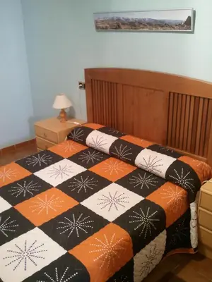 Cama o camas de una habitación en Hostal Can Barrina