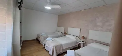 Cama o camas de una habitación en Fonda Toldra