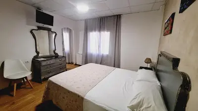 Cama o camas de una habitación en Fonda Toldra