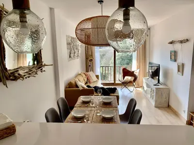 Zona de estar de Apartament La Ruella