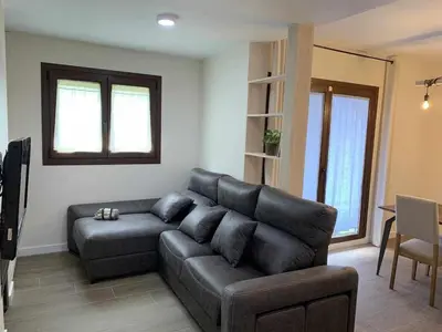 Zona de estar de Casa Cotefablo. Alojamiento Ara (Gavin, Biescas)