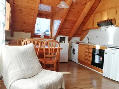 Una cocina o zona de cocina en Apartament Ca de Gallisca Taüll Vistas Espectaculares