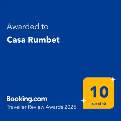 Certificado, premio, señal o documento que está expuesto en Casa Rumbet