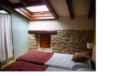 Cama o camas de una habitación en Casa Rural Lakoak