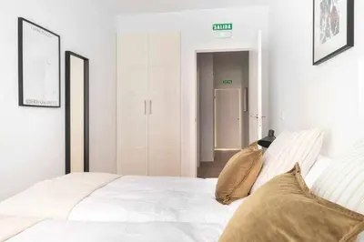 Cama o camas de una habitación en Apartamento San Francisco21