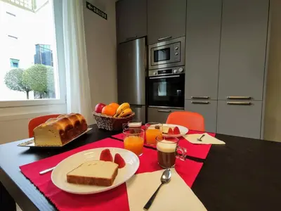 Una cocina o zona de cocina en Apartamento Larraina