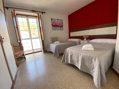 Cama o camas de una habitación en El Puente