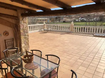 Un balcón o terraza de Casa Rural El Huerto del Trucho