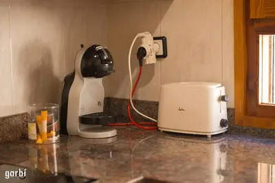 Utensilios para hacer té y café en Casa Garí