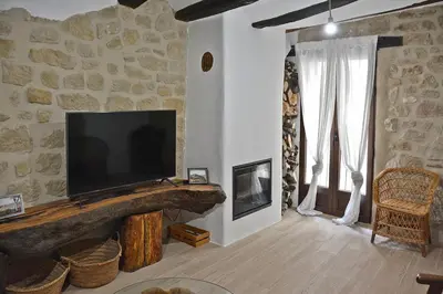 Una televisión o centro de entretenimiento en Casa del Tio Vicente