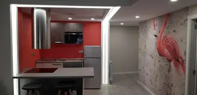 Una cocina o zona de cocina en Apartamento NATURA Céntrico en Zaragoza by lodom
