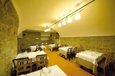 Cama o camas de una habitación en Hostal Palouet de Segarra