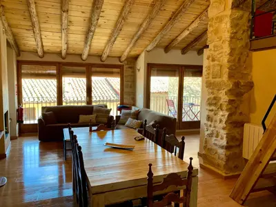 Zona de estar de Loft Apartamento Rural La Fresneda - Casa Vidal