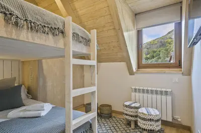Cama o camas de una habitación en Luderna - Dúplex Serradet