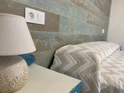 Cama o camas de una habitación en Casa Molinero Abiego