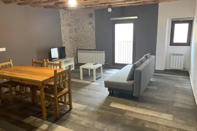 Una televisión o centro de entretenimiento en Apartamento Rural Casa Bergua en Arguis