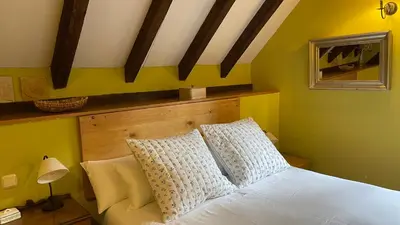 Cama o camas de una habitación en La Borda del Tío Nicolás - Selva de Irati