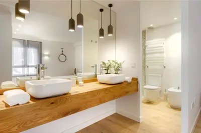 Un baño de Casa El Cajico alojamiento vacacional en Panticosa