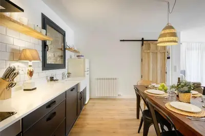 Una cocina o zona de cocina en La Borda del Pueyo, borda rural pirineo aragonés