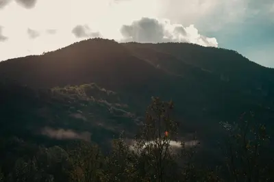 Paisaje cerca de este camping
