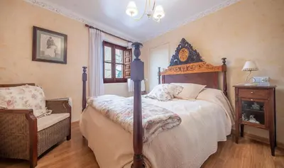 Cama o camas de una habitación en Casa La morera del Montsant