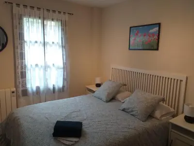 Cama o camas de una habitación en Apartamento Casa Bielsa