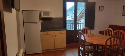 Una cocina o zona de cocina en Centro Torla-Ordesa 5pax Apto Miguel
