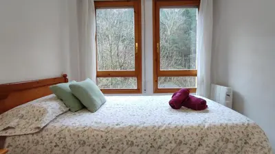 Cama o camas de una habitación en Martina VUT , Estación de Canfranc