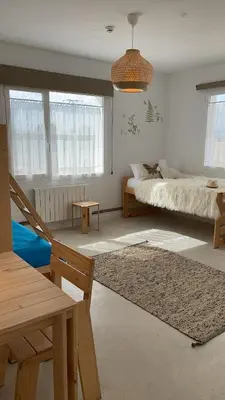 Cama o camas de una habitación en Entheos