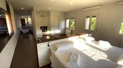Cama o camas de una habitación en Apartaments Parapent Fly Escales
