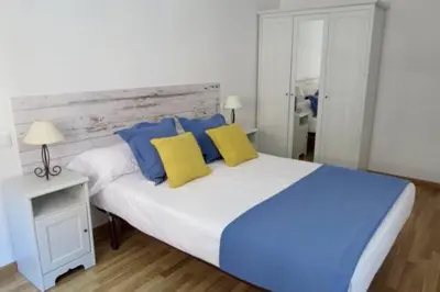 Cama o camas de una habitación en Apartamento Siente Sobrarbe en Aínsa