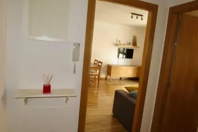Una televisión o centro de entretenimiento en Apartamento Siente Sobrarbe en Aínsa
