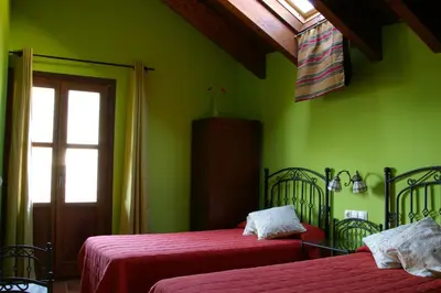 Cama o camas de una habitación en Casa Villamana