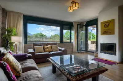 Zona de estar de Peña Sabocos II Apartamento Turístico Panticosa