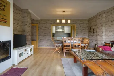 Una televisión o centro de entretenimiento en Peña Sabocos II Apartamento Turístico Panticosa