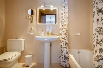 Un baño de Alojamiento Turístico Calle Mayor Jaca