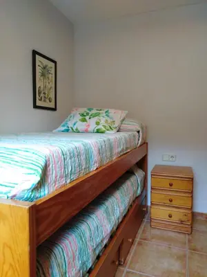 Cama o camas de una habitación en Casa Rural O´LIENO