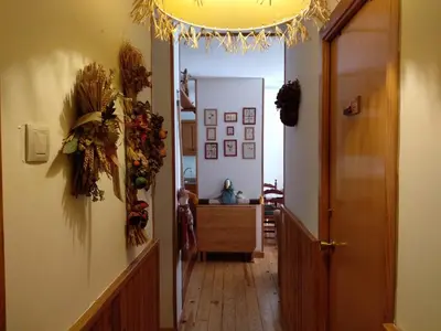 Zona de estar de Apartamento dúplex acogedor con piscina en Rialp