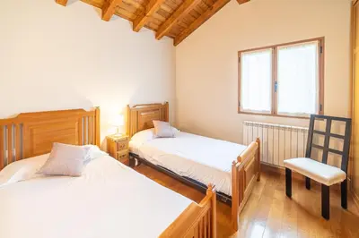 Cama o camas de una habitación en Casa rural Gibelea