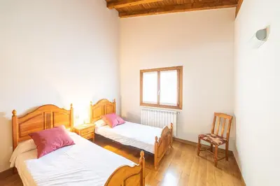 Cama o camas de una habitación en Casa rural Gibelea txiki