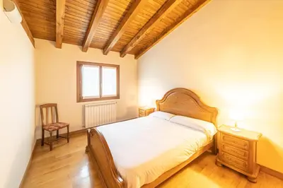 Cama o camas de una habitación en Casa rural Gibelea txiki