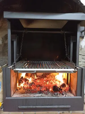 Barbacoa disponible para clientes en the country house