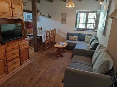 Zona de estar de Apartamento de la Marmota