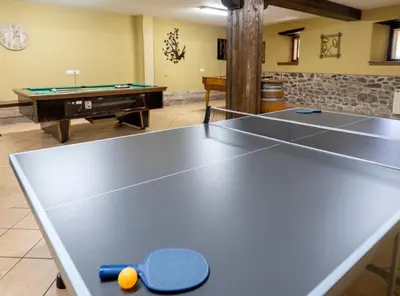 Instalaciones para jugar al ping pong en Casa rural ALBIRENA o alrededores