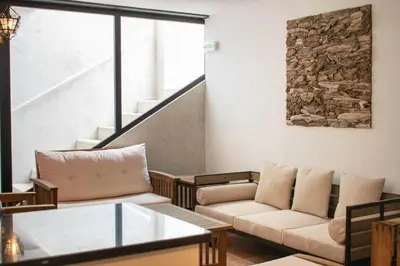 Zona de estar de Acogedora casa rural a 10 minutos de Pamplona