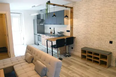 Una cocina o zona de cocina en Rita, apartament ideal per a dos