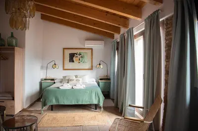 Cama o camas de una habitación en Castillo de Bulbuente de Luis Zueco