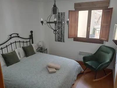 Cama o camas de una habitación en Apartamento Albareda