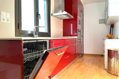 Una cocina o zona de cocina en Ático en Monzón
