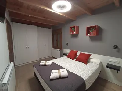 Cama o camas de una habitación en Parada de Txambonet 3